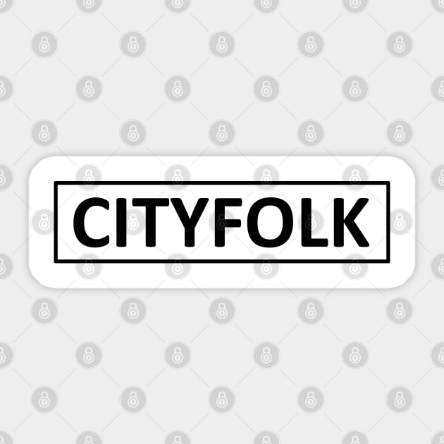 City Folk - Square Logo Sticker by City Folk Merch